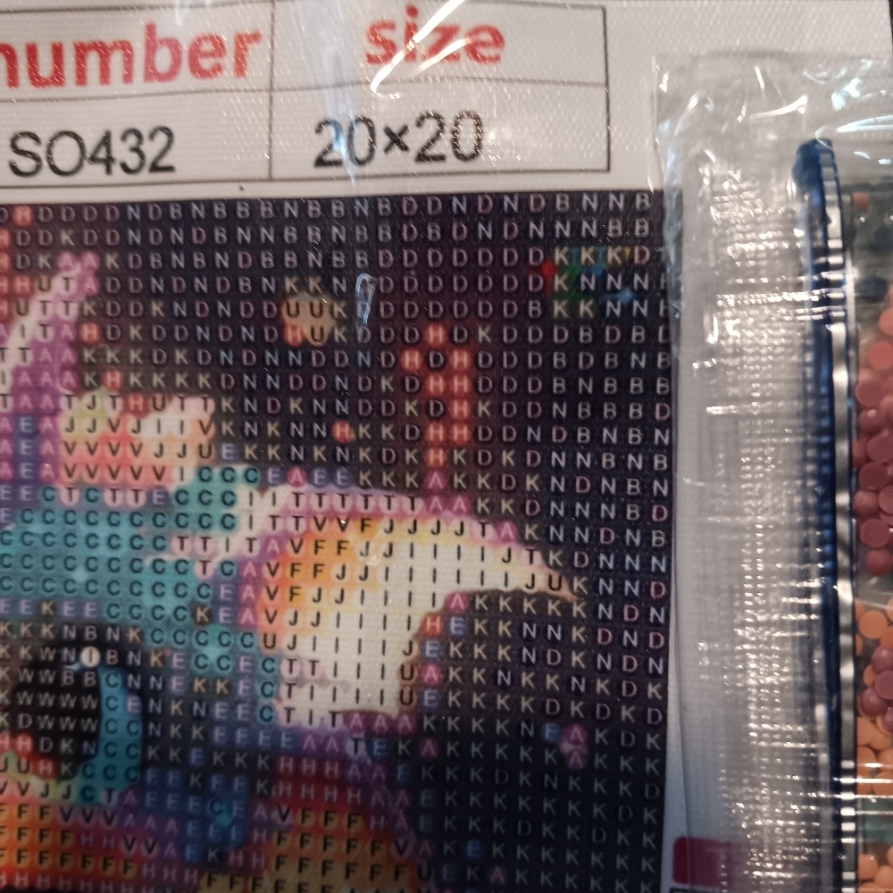 Colorful Dragon Diamond Painting Kit 20x20cm - Picture 2 of 4